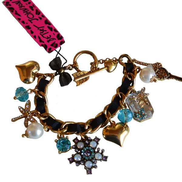 Betsey Johnson Vintage Charm Bracelet