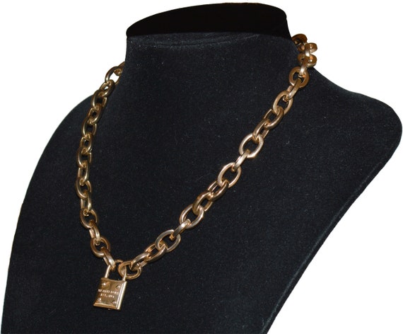 Mk lock necklace Clearance