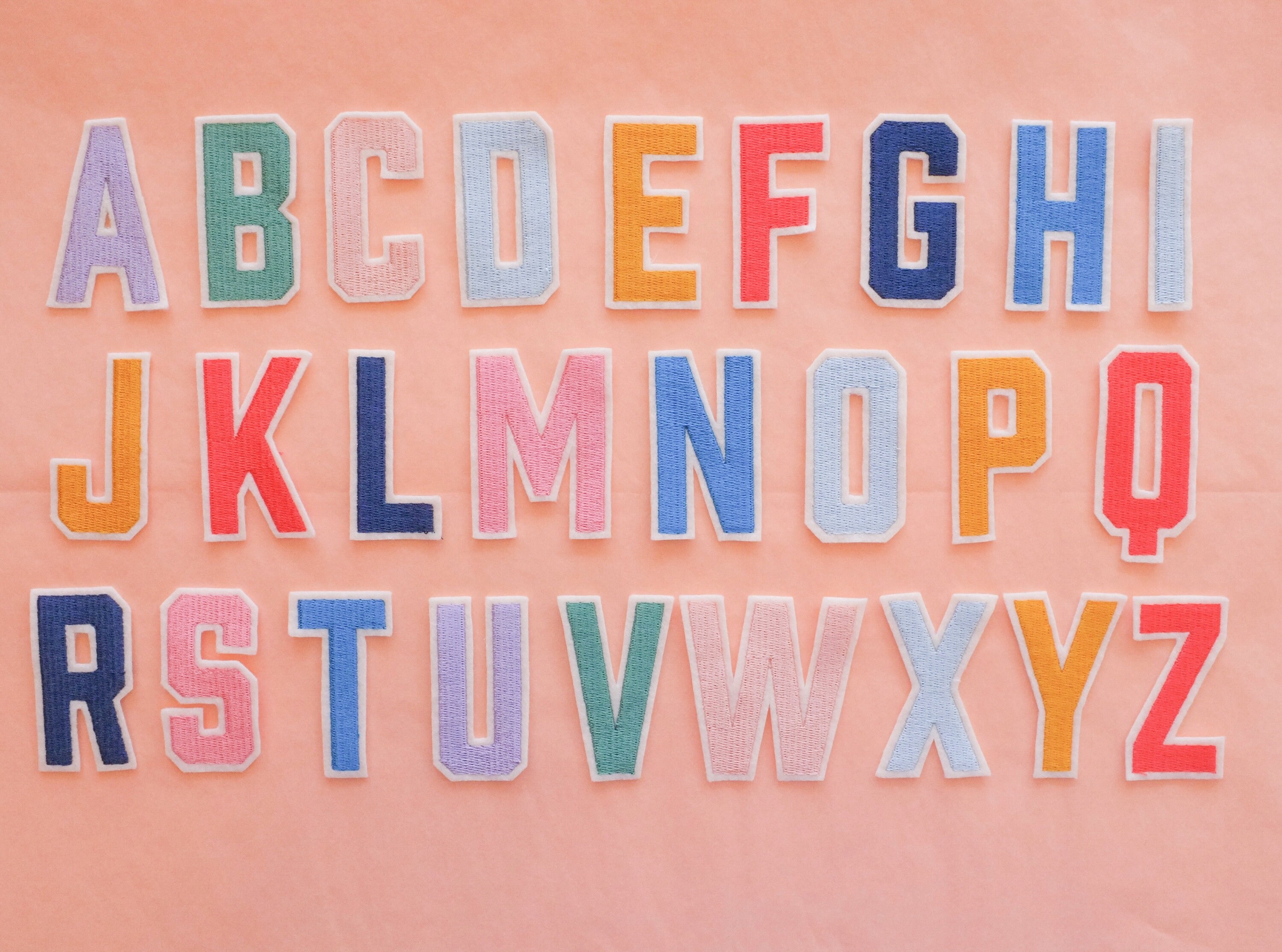 Varsity Applique' Letters