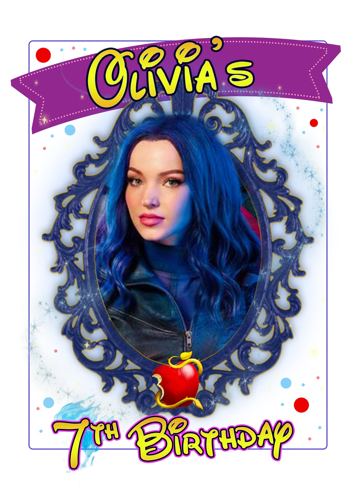 Descendants 3 Iron on Transfer Printable DIY Customizable | Etsy