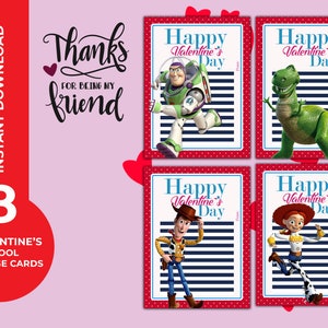 Toy Story Valentine Cards, Printables Valentine's Exchange Cards ...