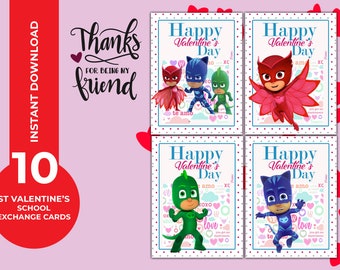 Pj Masks Valentine - Etsy