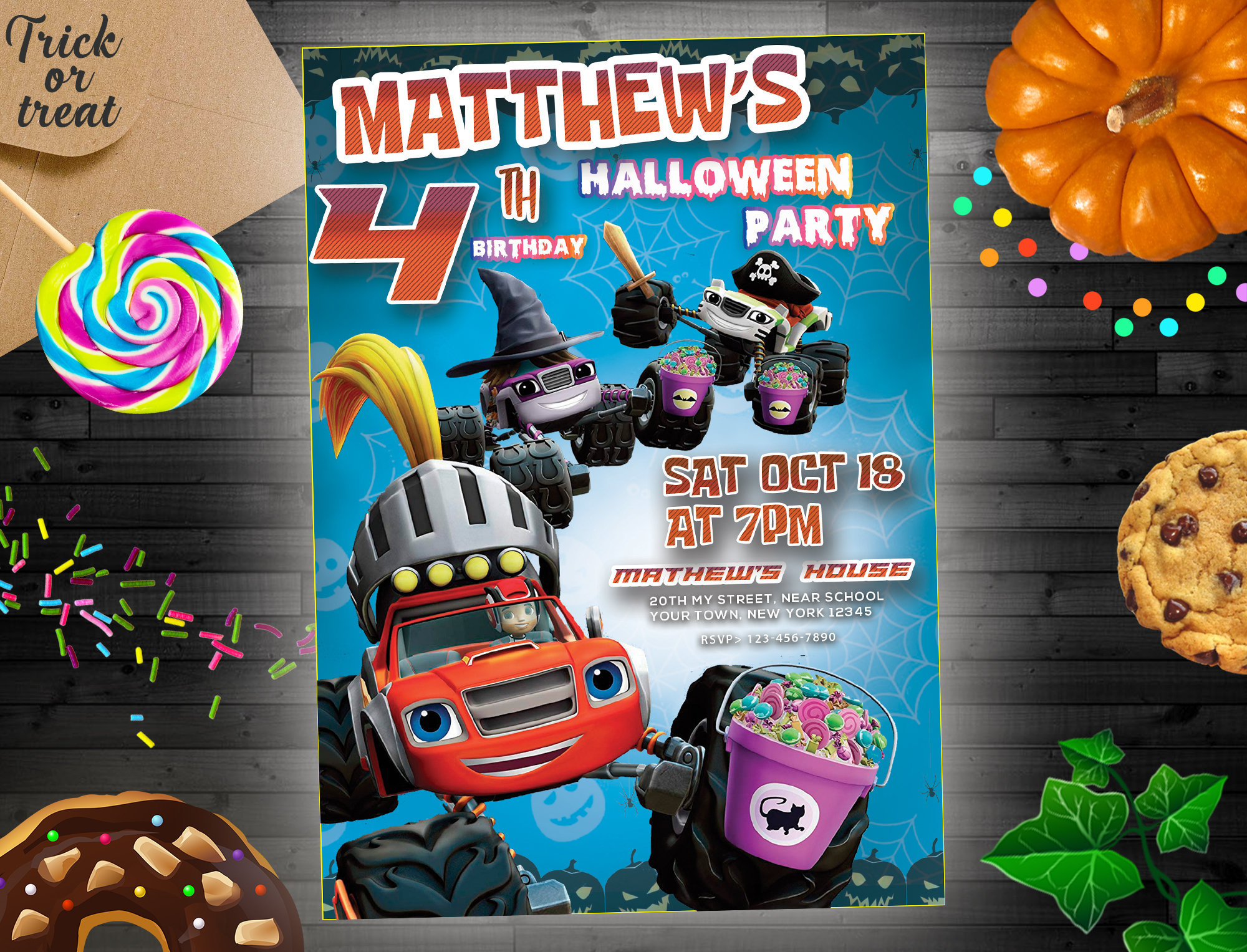 Blaze and the cheap monster machines halloween