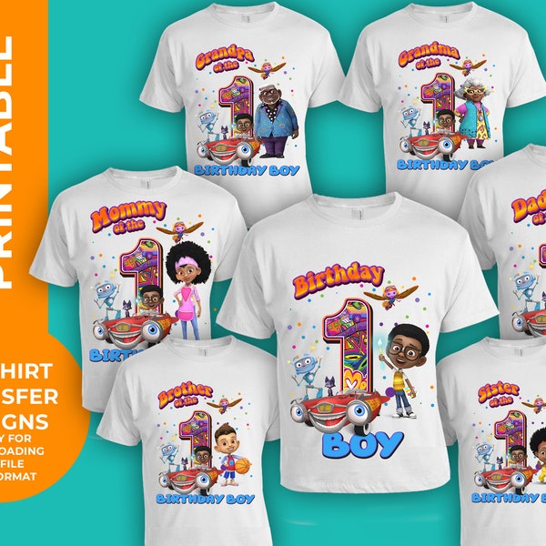 Motown Magic Birthday T-Shirt Transfer, Printable Design, Birthday Boy Family Pack  t shirt trasnfer designs