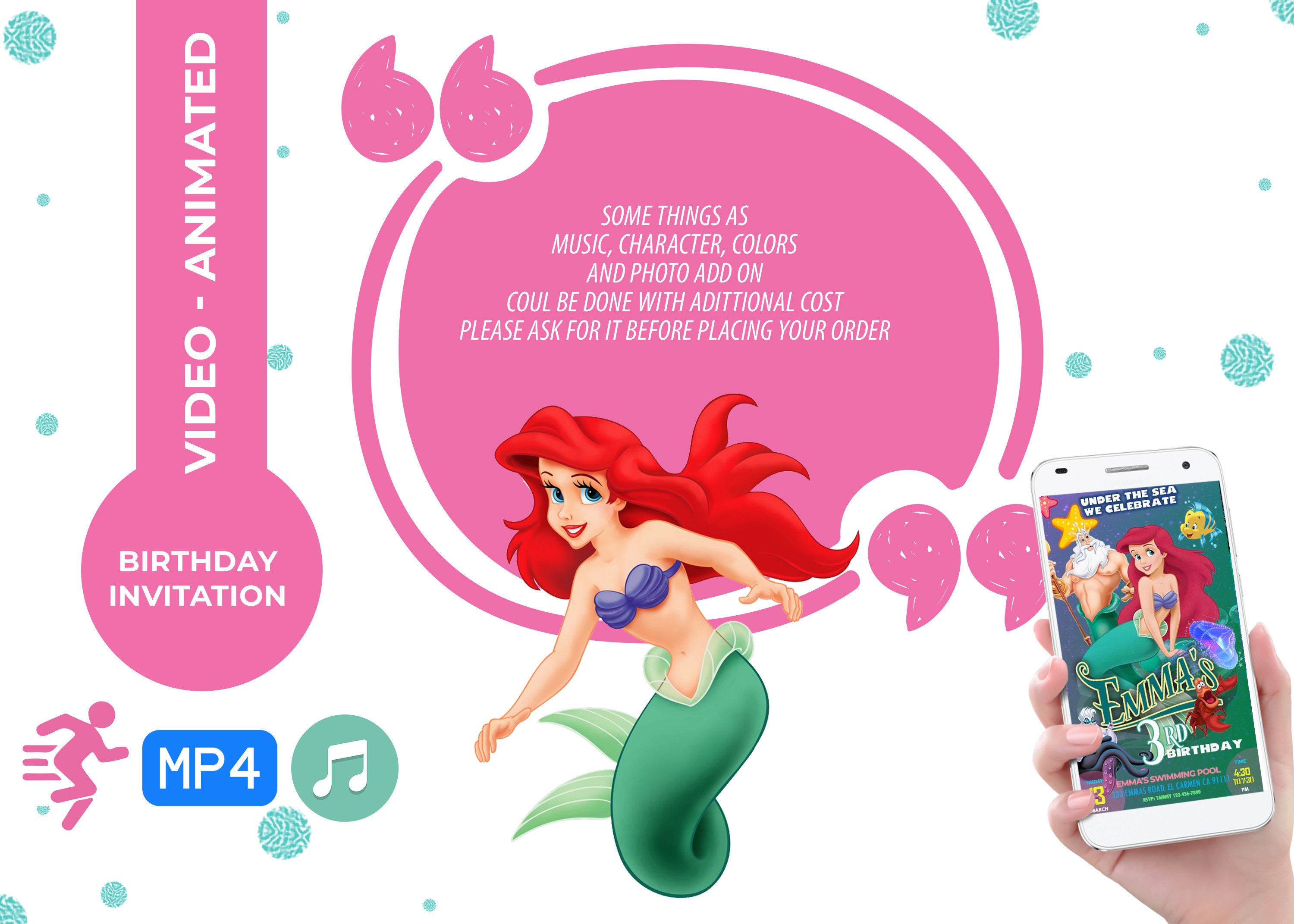little-mermaid-birthday-invitation-etsy