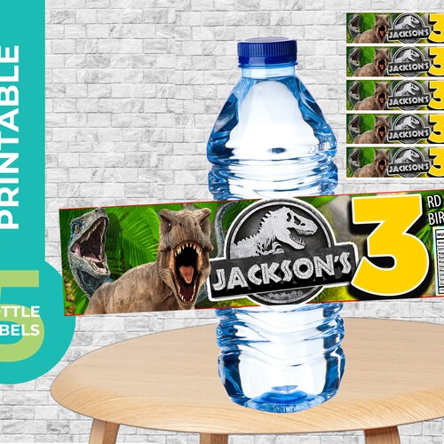 Jurassic Park Water Bottle Label Printable Jurassic Park - Etsy