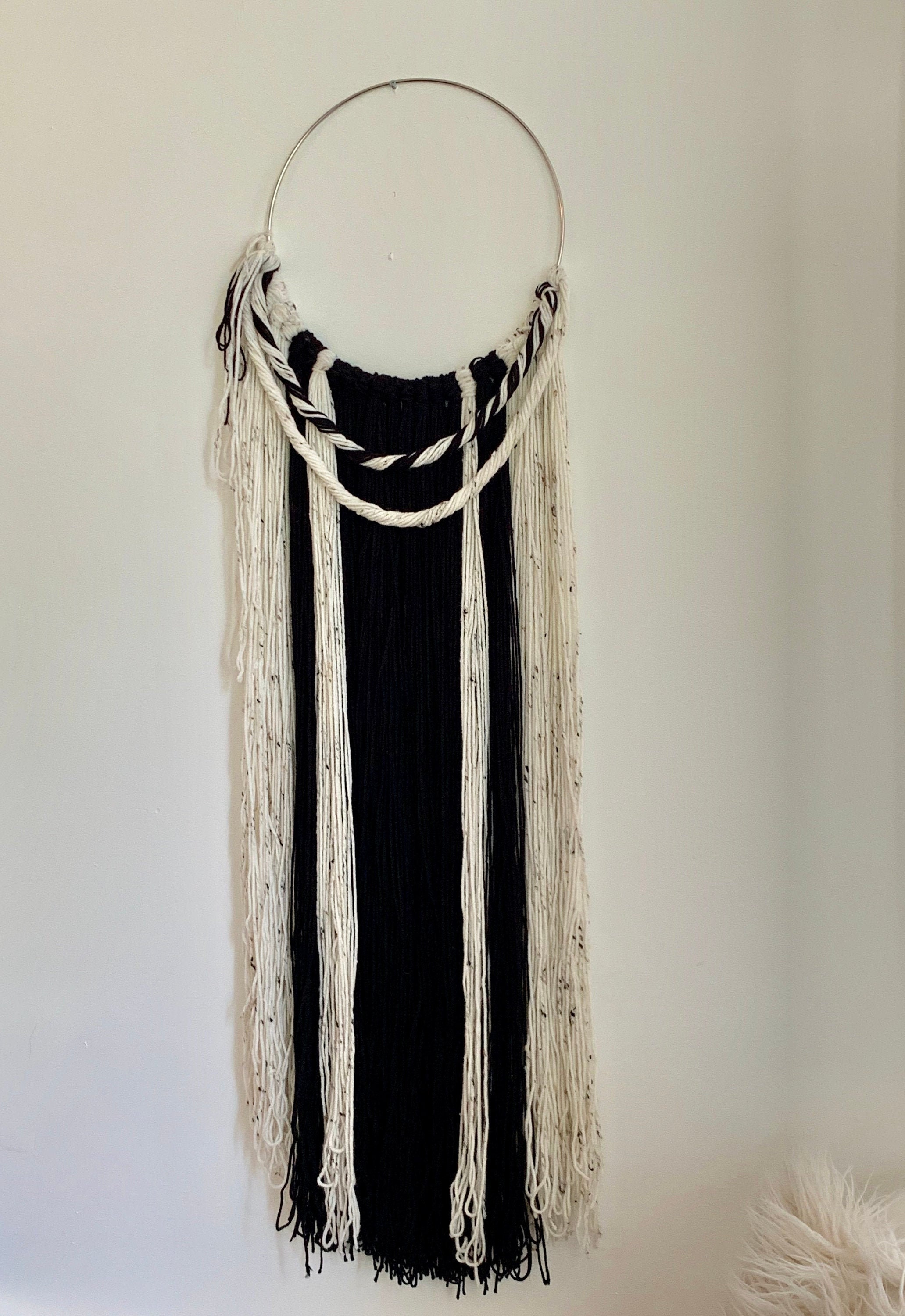 Rustic Grainsack Stripe Wall Hanging Grande Etsy