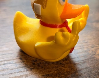 Donald Trump Duck Double Middle Finger with Ear Patch  2.5&quot;
