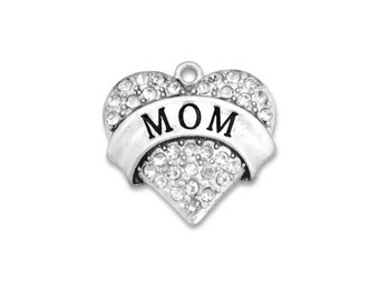 Mom Heart Charm