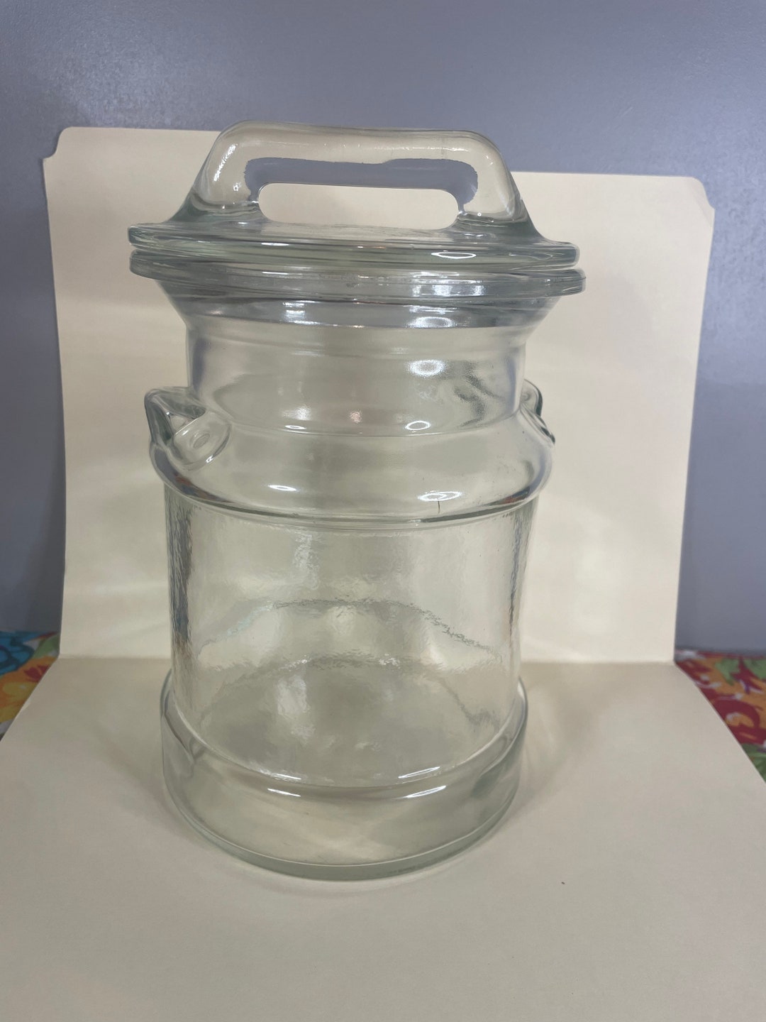 LE Smith Milk Jug Cookie Jar Etsy