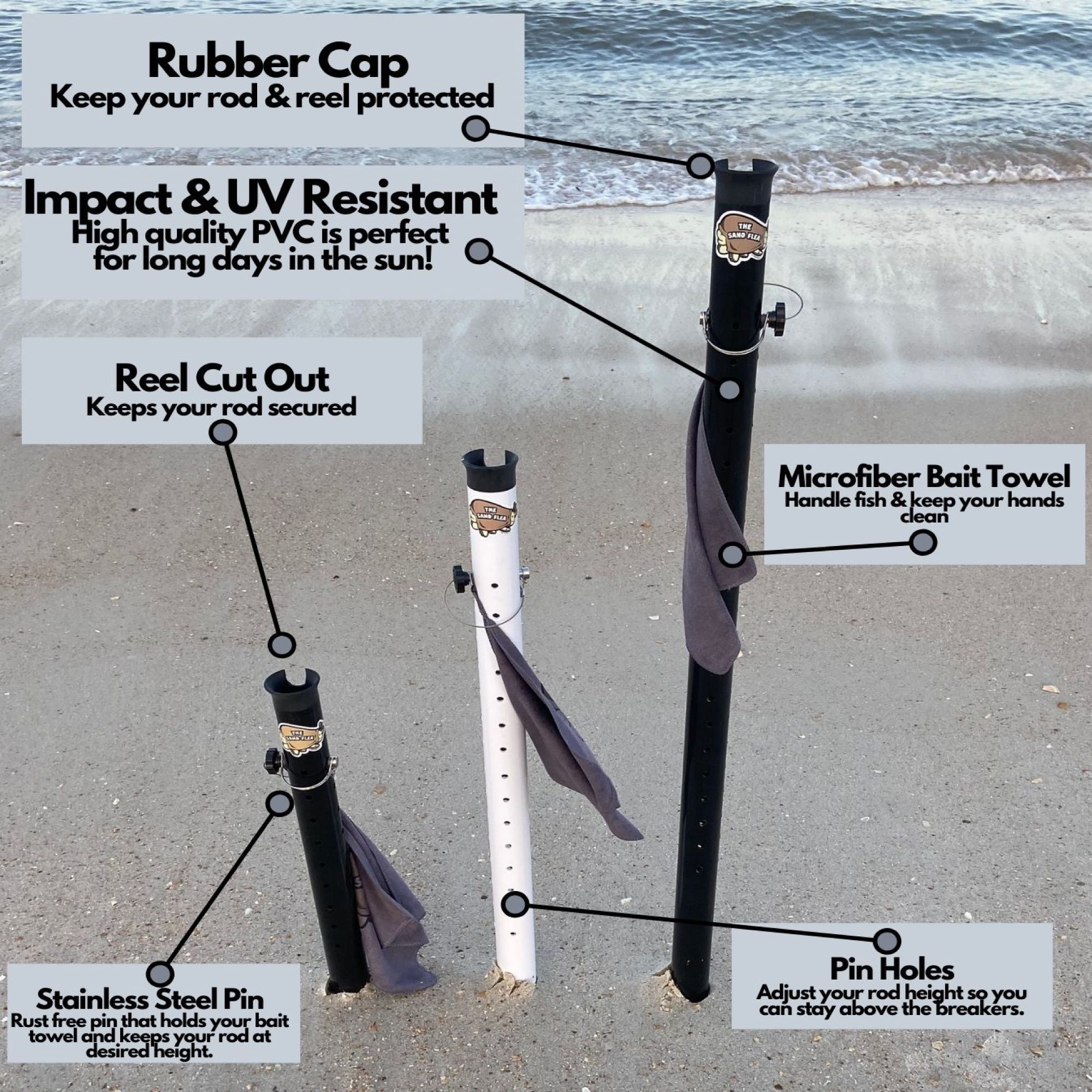 Pvc Surf Fishing Rod Holder