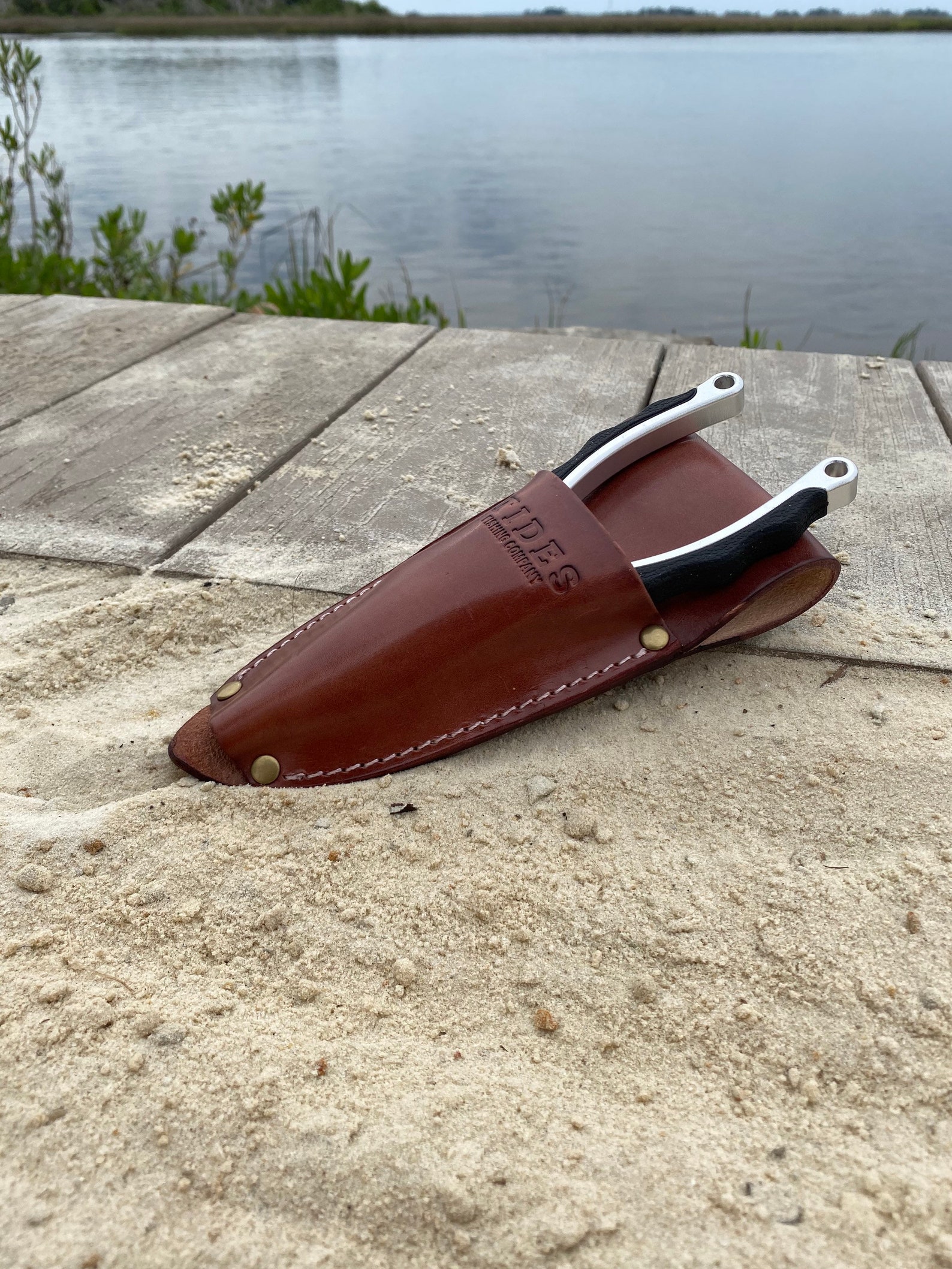 Tides Fishing Pliers With Leather Sheath Etsy