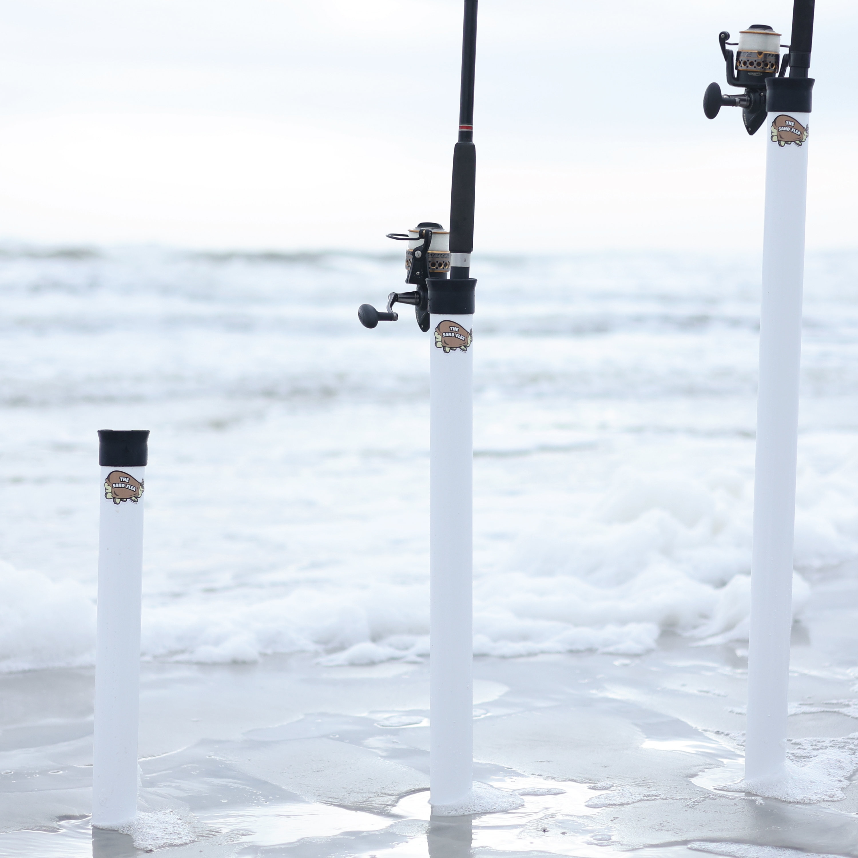 Sand Flea Surf Fishing Rod Holder. Surf Spike Made From Impact and UV  Resistant PVC. 100% USA Made. 