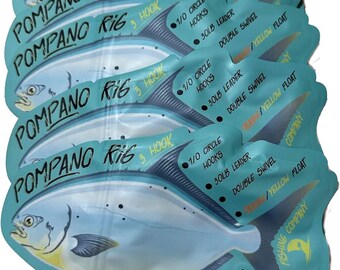 Tides Fishing Co. Pompano Rigs for Surf Fishing. Circle Hooks With Double  or Triple Drop Options and Colored Floats. Reusable Packaging -  Ireland
