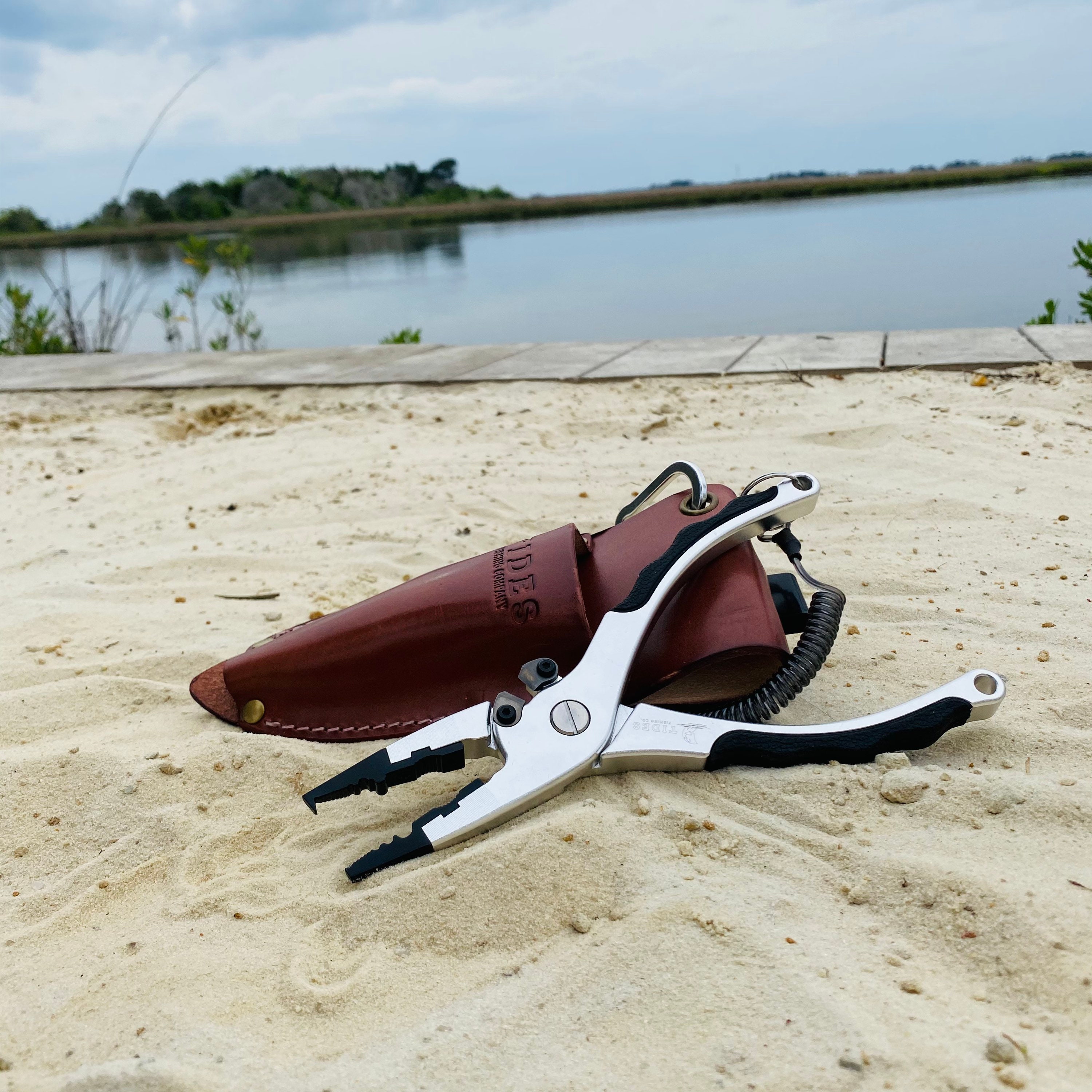 Tides Fishing Pliers With Leather Sheath Etsy