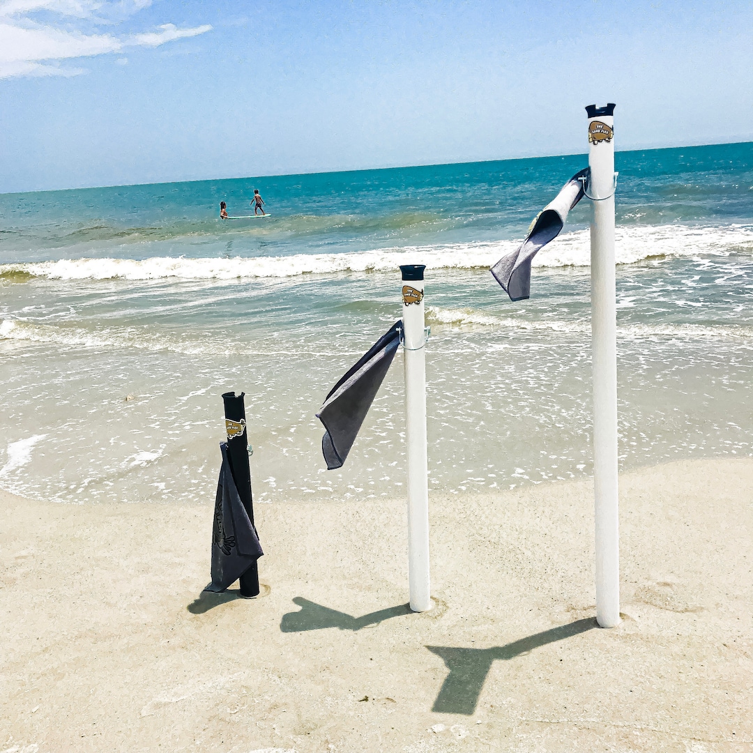 Buy Sand Flea Surf Fishing Rod Holder With Microfiber Bait Towel