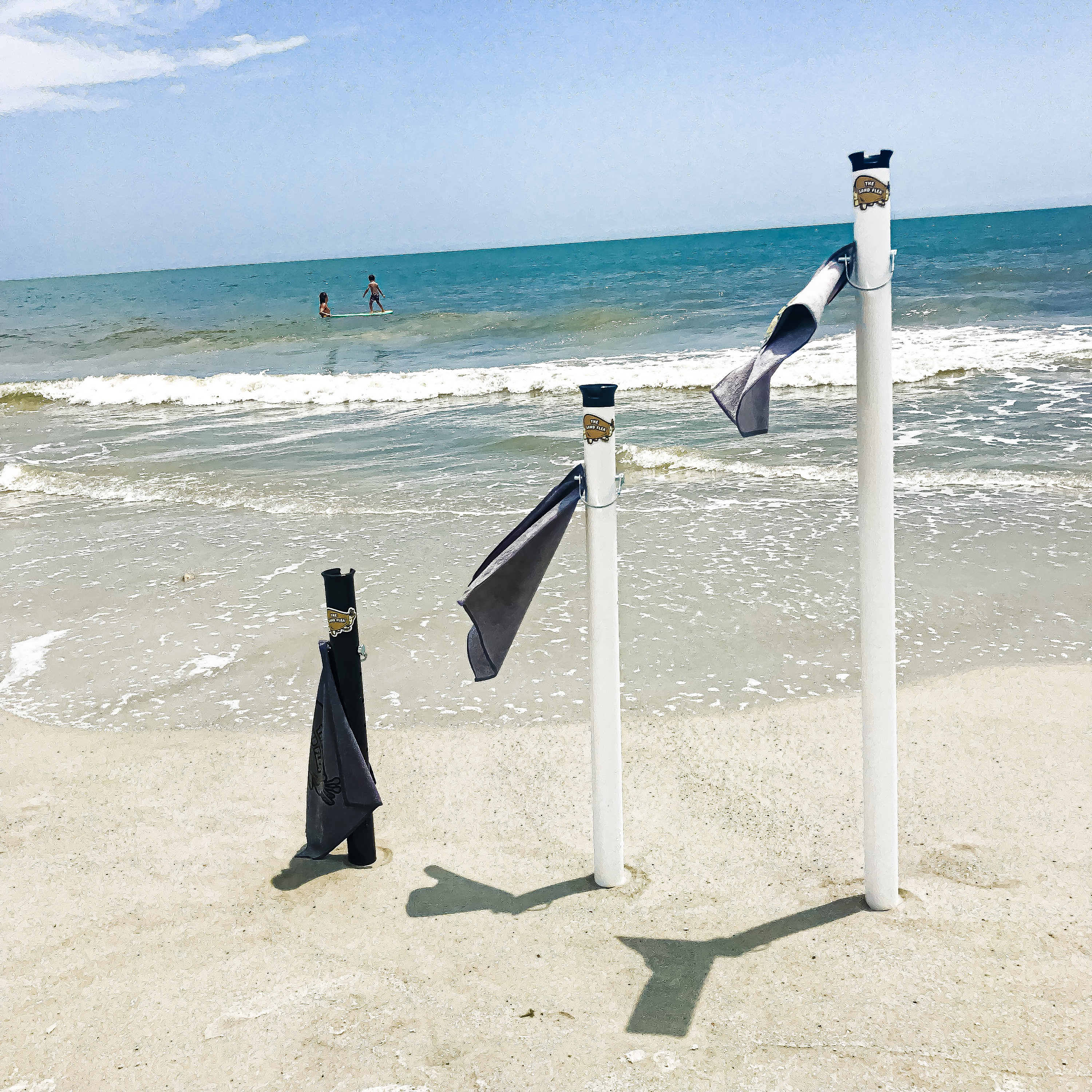 Sand Flea Surf Fishing Rod Holder With Microfiber Bait Towel and Adjustable  Pin. Made From Impact and UV Resistant PVC. 100% USA Made. -  Ireland