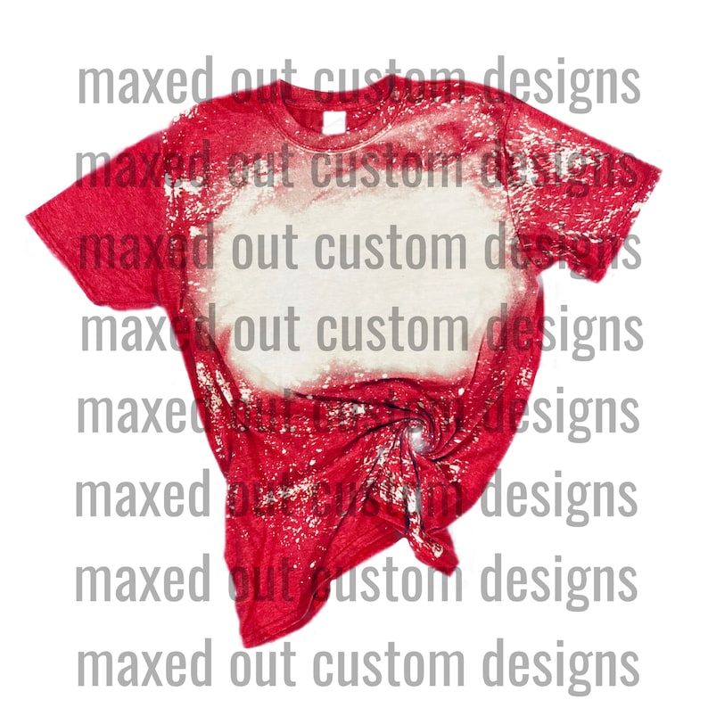 Bleached Sublimation Gildan Softstyle G640 Heather Red T-Shirt Mockup DIGITAL DOWNLOAD ONLY image 1
