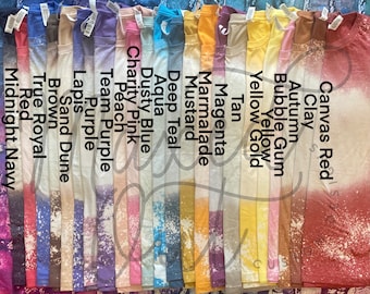 Bleached Sublimation Bella Canvas 3001CVC Part 1/2 Heather Color Chart T-Shirt Mockup DIGITAL DOWNLOAD ONLY