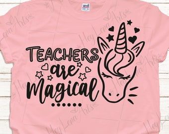 Download Unicorn Teacher Svg Etsy