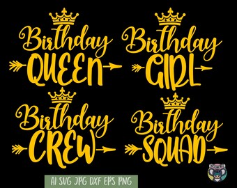 Download Birthday Crew Svg Etsy