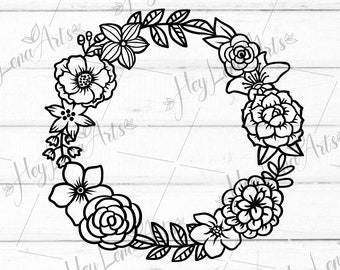 Download Floral Swag Svg Etsy