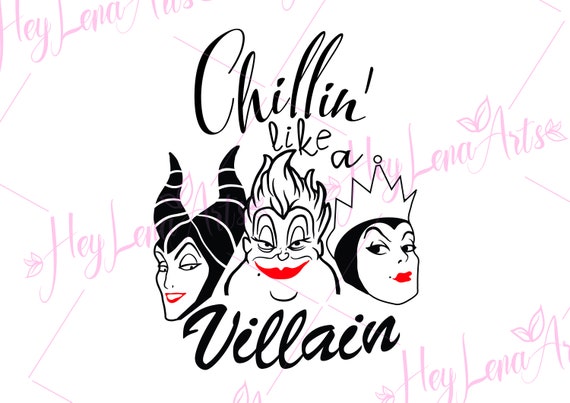 Download Disney Chillin' Like A Villain SVG digital download | Etsy