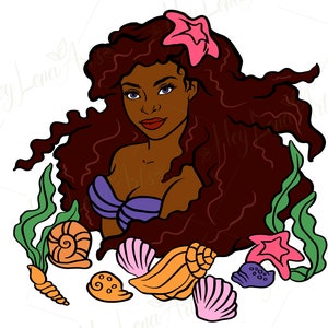 Mermaid svg, Black woman svg, afro svg, african svg, melanin svg, mermaid shirt svg, cricut, cut file, dxf files, eps png