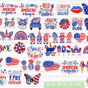 4 luglio in formato SVG, Girasole in formato SVG, Mucca patriottica in formato SVG, LICENZA COMMERCIALE, Giorno dell'Indipendenza in formato SVG, Bandiera americana in formato SVG, File SVG per Cricut