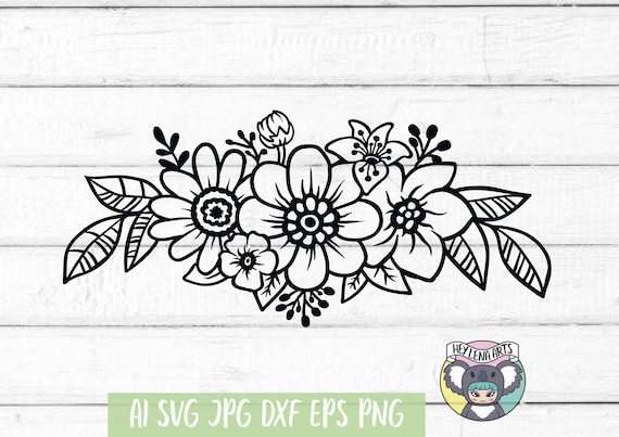Download Floral Wreath Svg Flower Svg Floral Border Svg Floral Swag Etsy