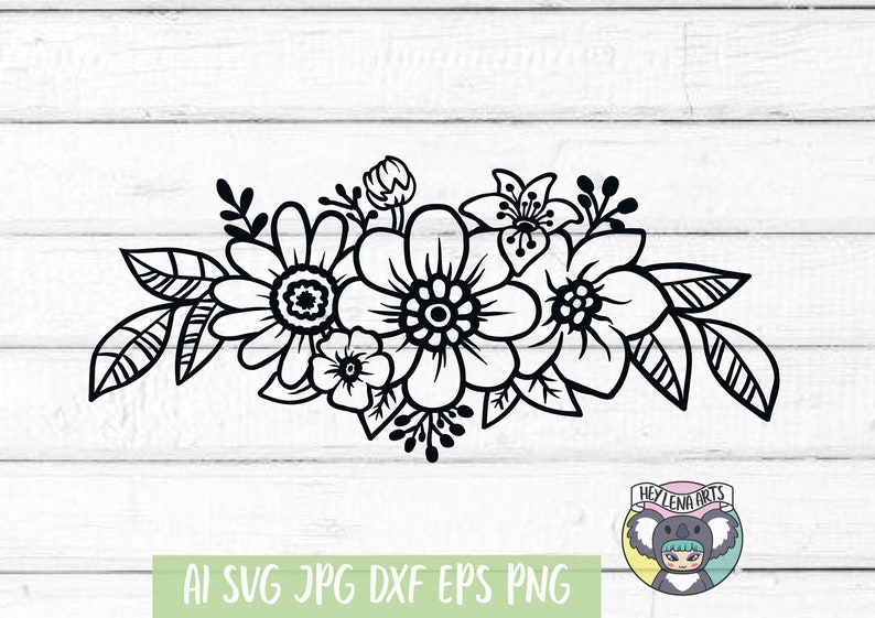 Download Floral Wreath svg Flower svg Floral Border svg Floral Swag ...