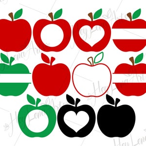 Apple SVG, Monogram svg, Teacher SVG, Svg files for cricut, cut file, dxf files for laser, svg eps jpg png ai instant download