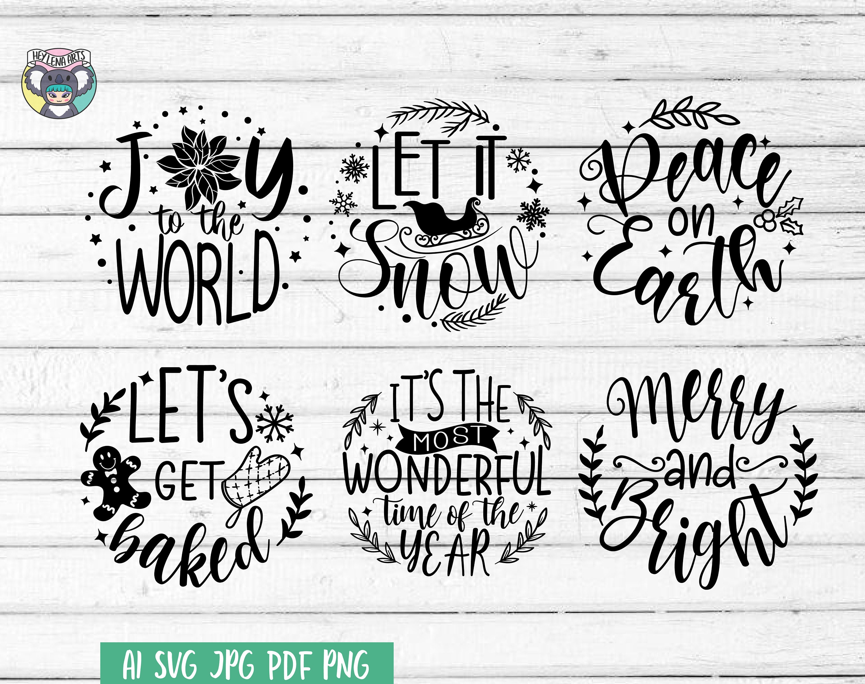 Christmas Ornament Svg Bundle Christmas Svg Christmas Cut - Etsy