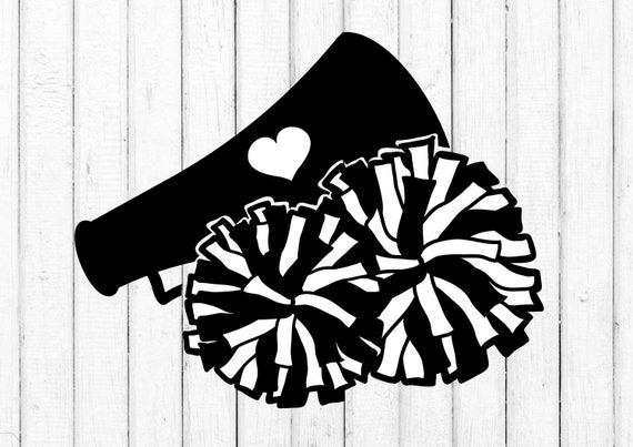 Cheerleader SVG Megaphone Svg Pom Pom Svg Cheer Mom Svg - Etsy