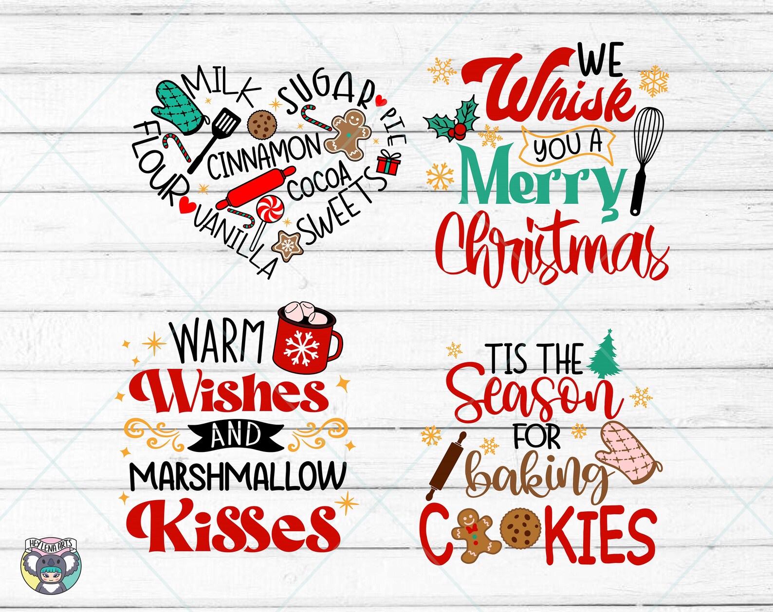 Christmas Kitchen Towels Svg Bundle Christmas Svg Bundle Etsy