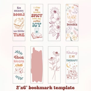 Bookmark SVG Bundle, Bookmark Template Svg, Bookmark Png, Printable bookmark, Books Svg, Retro Book svg, Bookmark Quote svg, Reading svg image 4