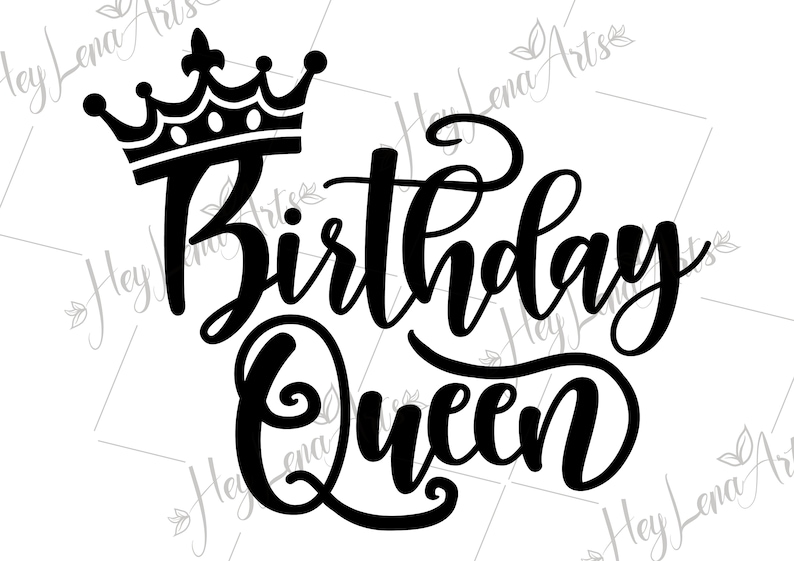 Download Birthday Queen SVG Birthday Girl svg Crown Cricut cut | Etsy