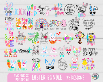 Easter SVG Bundle, Happy Easter svg, Easter Bunny svg, Spring svg, Easter quotes, Bunny Face SVG, Svg files for Cricut, Cut Files for Cricut