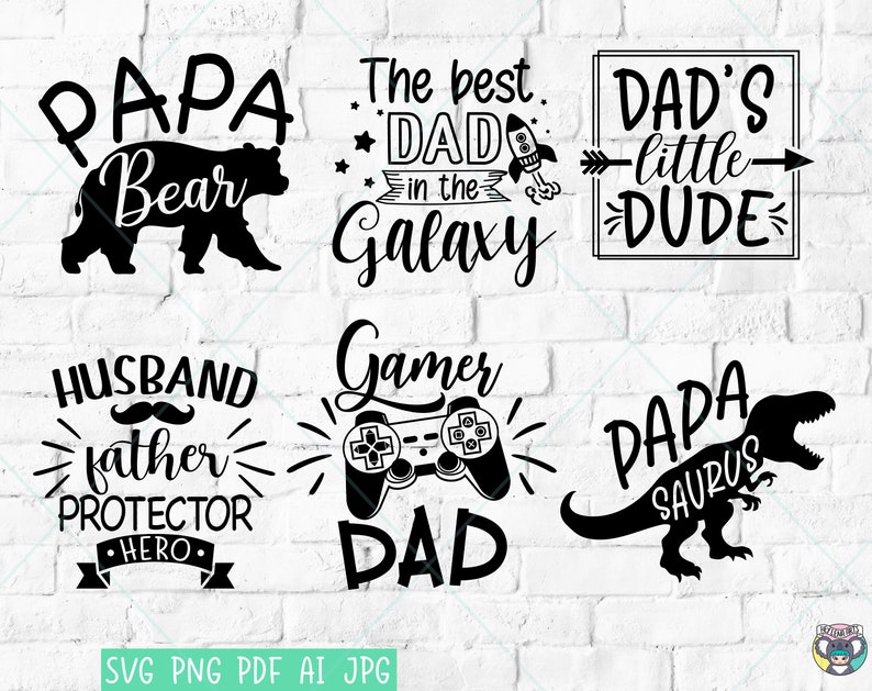 Funny Dad SVG Bundle: Father's Day Cricut Cut Files - Etsy