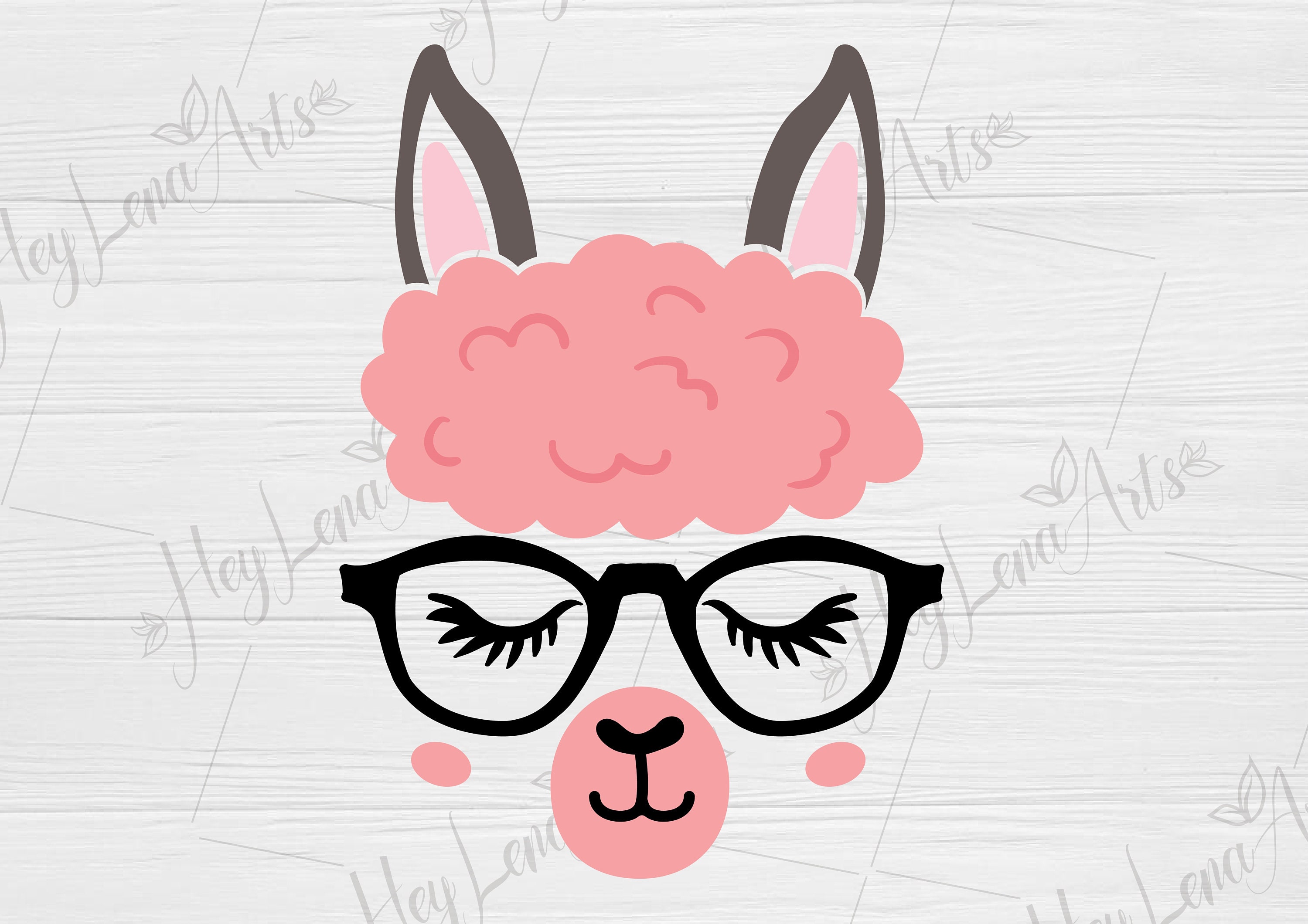 Download Free Llama With Glasses Svg Llama Svg Cricut Cut File Etsy SVG Cut Files