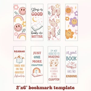 Bookmark SVG Bundle, Bookmark Template Svg, Bookmark Png, Printable bookmark, Books Svg, Retro Book svg, Bookmark Quote svg, Reading svg image 3