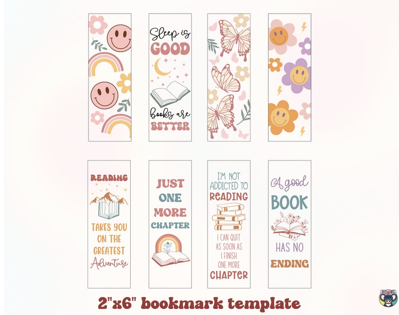 Bookmark SVG Bundle, Bookmark Template Svg, Bookmark Png, Printable bookmark, Books Svg, Retro Book svg, Bookmark Quote svg, Reading svg image 3