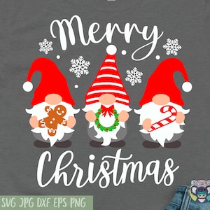 Christmas Gnomes svg, Christmas svg, Christmas shirt svg, Snow svg, Gingerbread svg, Santa svg, Svg Files for Cricut, cut file