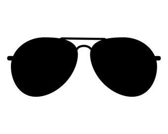 Aviator Sunglasses SVG, Silhouette, Cricut - cut file - digital download -  svg eps png dxf ai instant download