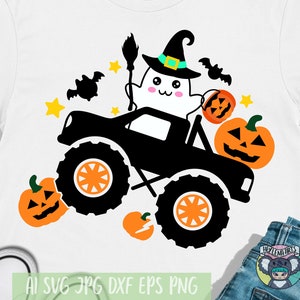 Svg Halloween, Monster Truck svg, svg Hocus Pocus, fantôme svg, svg Boo, effrayant, fichiers Svg pour cricut, fichier de coupe, fichiers dxf pour laser