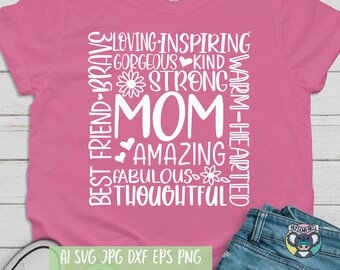 Mom SVG, Mother's Day, Cricut Cut File (Digital Download)