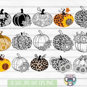 Fall svg, Pumpkin svg bundle, Autumn svg Bundle, Cutting file, Svg File for cricut, cut file