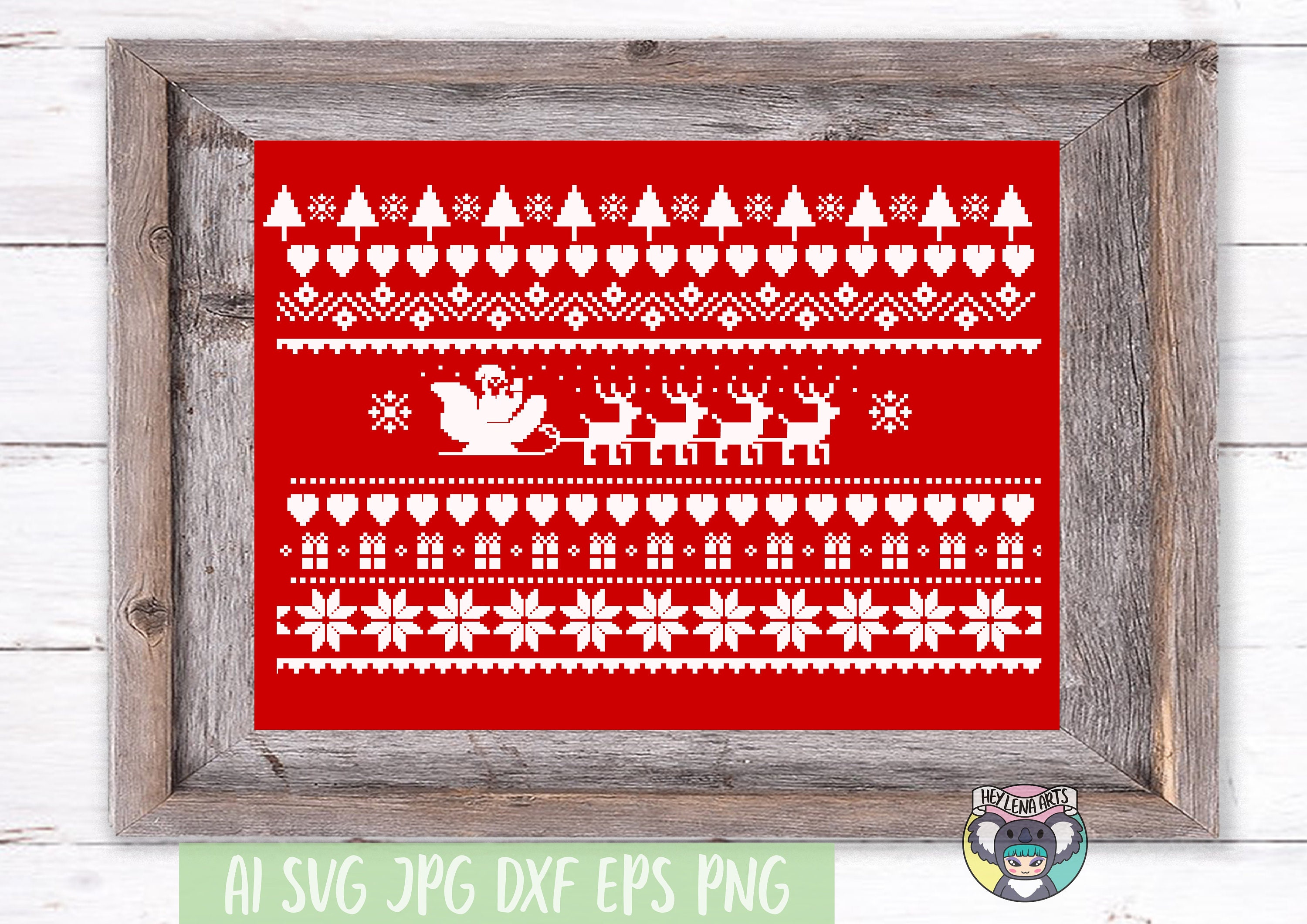 Download Christmas SVG Ugly Sweater svg Santa svg Reindeer svg Svg ...