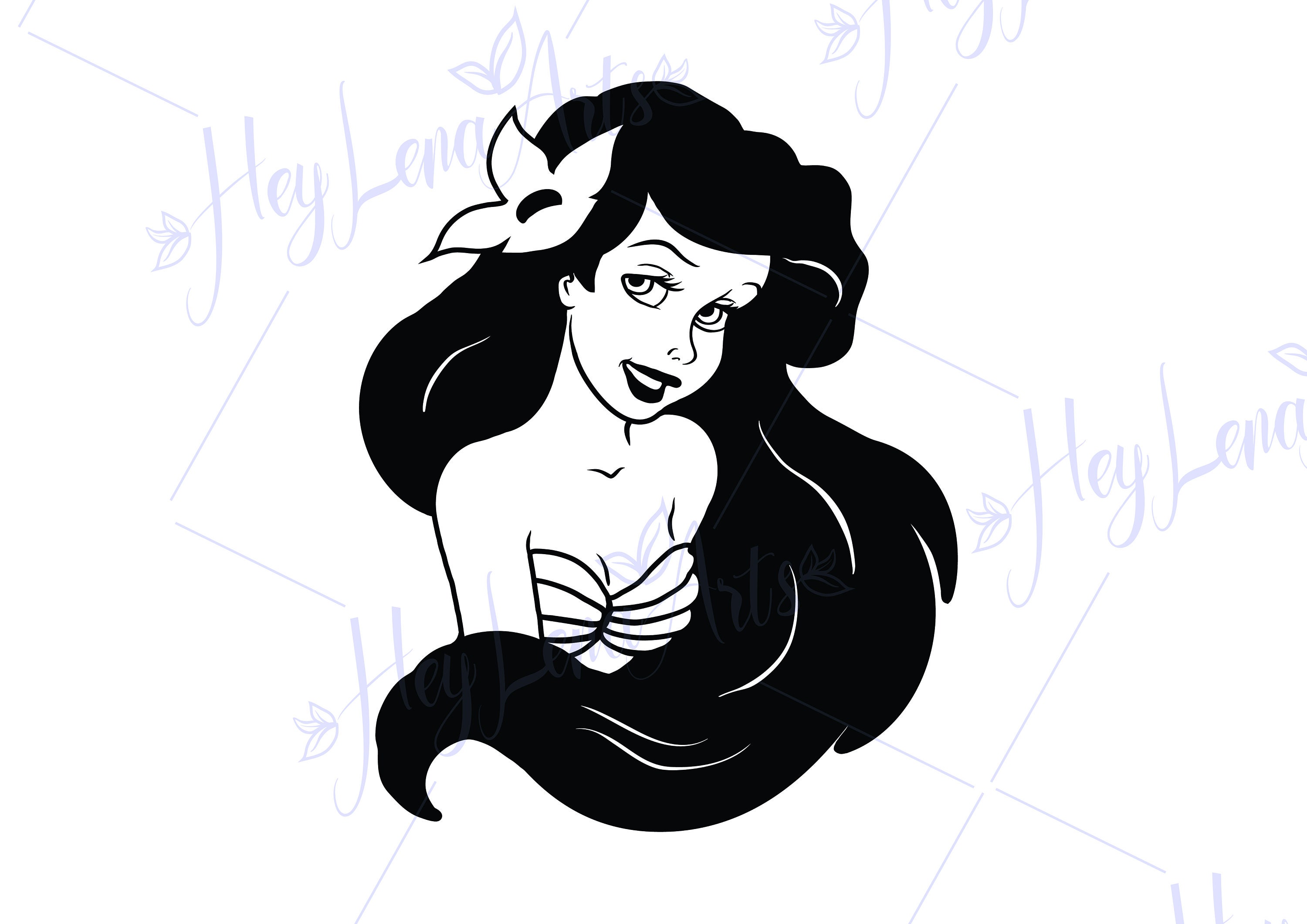 Ariel Disney SVG Cut Files - 49+ Best Disney SVG Crafters Image - Free