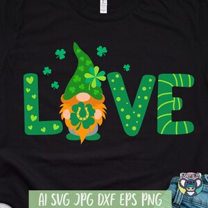 Gnome SVG, St Patrick&#39;s Day svg, St Paddys Day, Leprechaun svg, Shamrock svg, Clover svg, Svg Files for Cricut, cut file, dxf file for laser